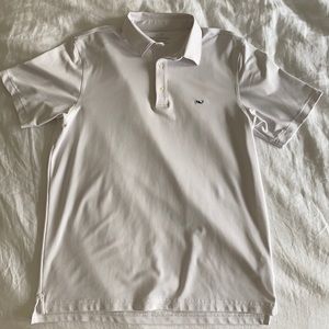Vineyard Vines White Performance Polo